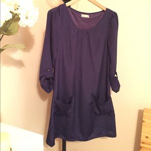 Casual purple midi dress 💜